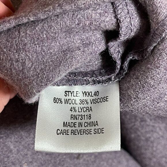 Vintage David Dart Knitware Purple Wool Blend Blazer XL - Picture 12 of 12